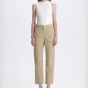 Elegant Tan Straight Leg Pants
